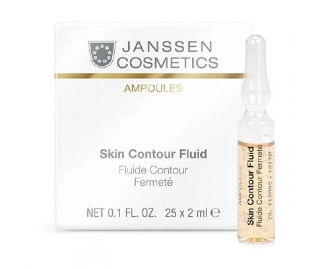 JANSSEN COSMECEUTICAL Skin Contour Fluid Anti-age лифтинг-сыворотка в ампулах с пептидами, стимулирующими синтез эластина 25 х 2мл