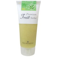 COSMEPRO Premium Fruit Sorbet Body Massage Salt Aloe Премиальный фруктовый скраб-сорбет для тела на основе соли Алоэ 500г