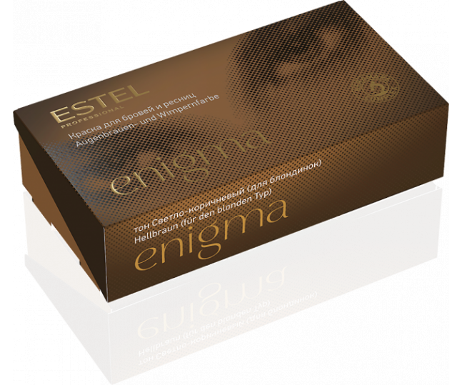 ESTEL Enigma Краска для бровей и ресниц тон светло-коричневый (для блондинок) 20/20мл