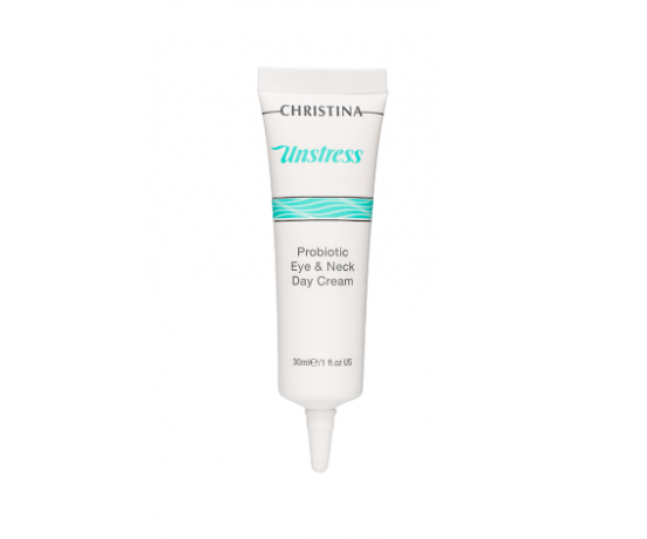 CHRISTINA Unstress: Probiotic day cream for eye and Neck - Дневной крем-пробиотик для кожи век и шеи 30 ml
