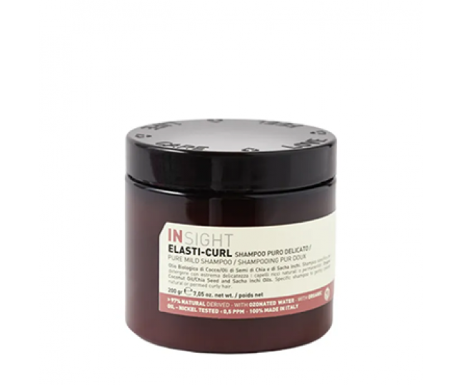 Увлажняющий шампунь-воск для кудрявых волос ELASTI-CURL Pure mild shampoo 200мл