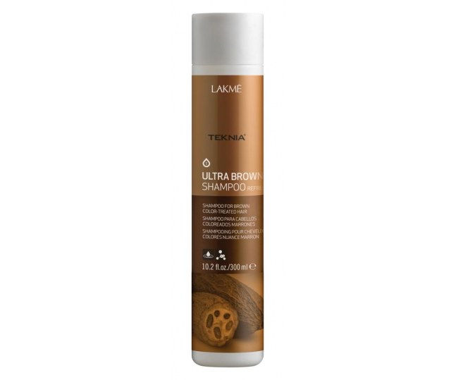 LAKME TEKNIA Ultra Brown Shampoo - Шампунь для поддержания оттенка окрашенных волос Коричневый 300 мл