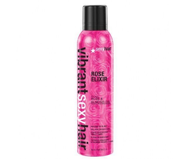 Sexy Hair Rose Elixir Масло-спрей сухое для волос и тела, 165 мл