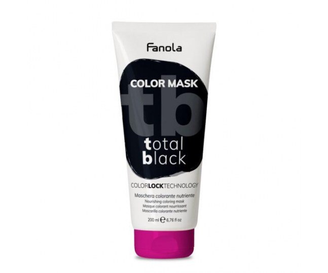 Оттеночная маска для волос Fanola Color Mask черная 200мл
