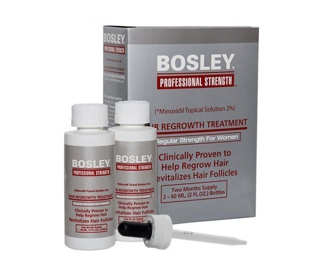 BOSLEY PRO Hair Regrowth Treatment Regular Strength For Women 2% - Усилитель Роста Волос (Для Женщин) 2*60 мл