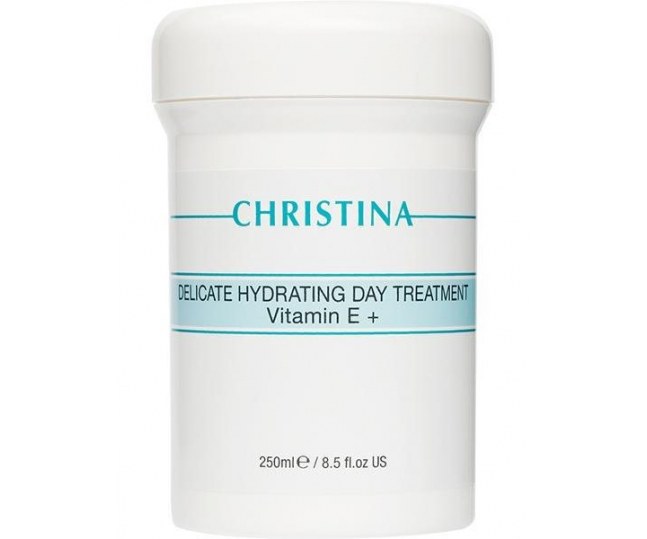 CHRISTINA Delicate Hydrating Day Treatment + Vitamin E - Деликатный увлажняющий дневной лечебный крем с витамином Е 250 ml