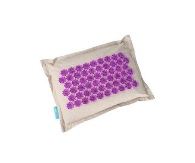 Массажная подушка акупунктурная 45х34см фиолетовая EcoLife