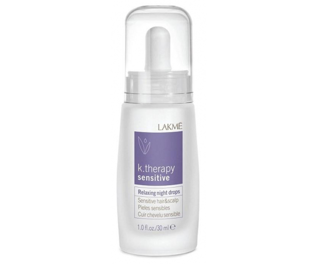 LAKME K.THERAPY SENSITIVE Relaxing Night Drops -  Ночное успокаивающее средство для чувствительной кожи головы и волос 30мл