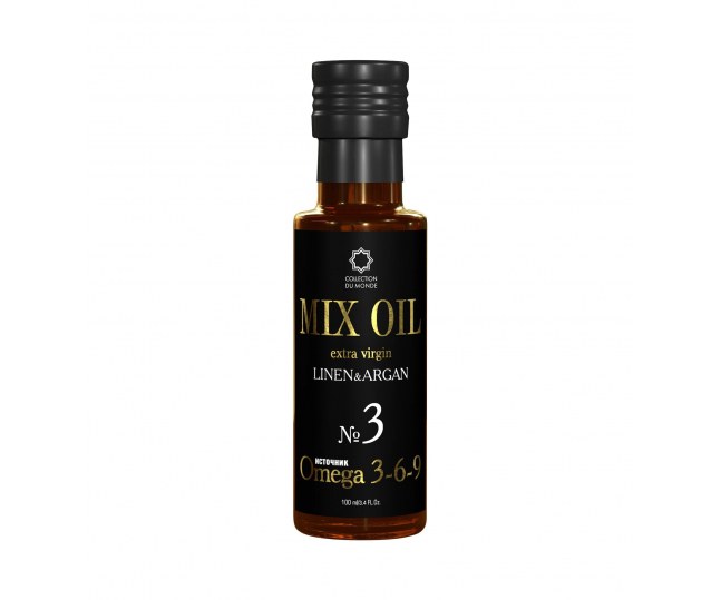 Микс растительных масел нерафинированных №3: масло льняное и масло арганы 100мл