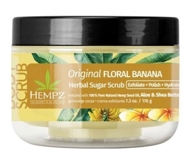 Скраб сахарный для тела Оригинальный / Hempz Original Floral Banana Herbal Sugar Scrub 176г