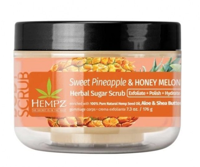 Скраб сахарный для тела Ананас и Медовая Дыня /Sweet Pineapple & Honey Melon Herbal Sugar 176г