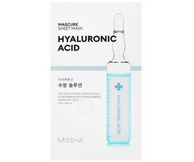 Mascure Hydra Solution Sheet Mas Маска для лица с  гиалуроновой кислотой 1шт