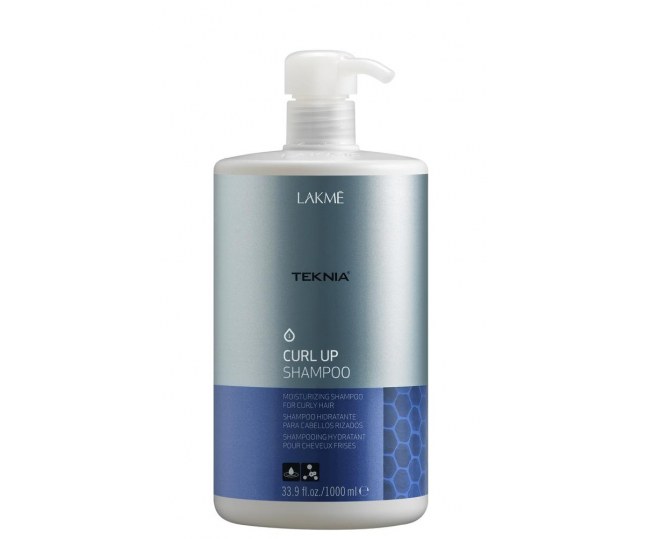 LAKME TEKNIA Curl Up Shampoo - Шампунь увлажняющий для вьющихся волос и волос после хим завивки 1000 мл