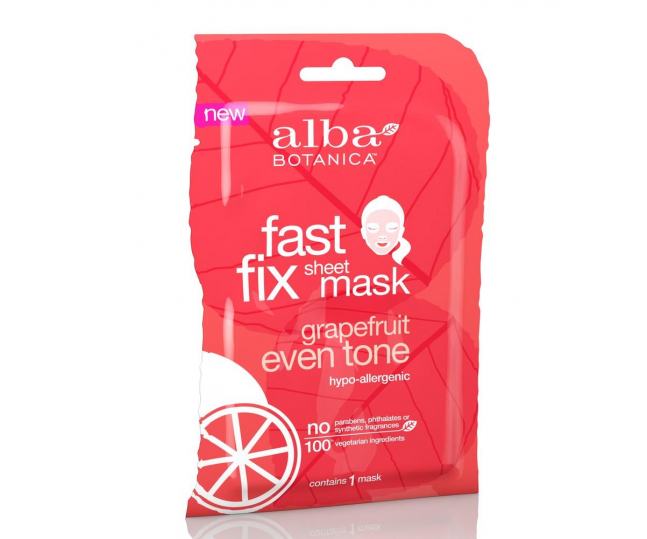 Fast Fix Grapefruit Even Tone Sheet Mask грейпфрутовая маска "ровный тон" 15гр