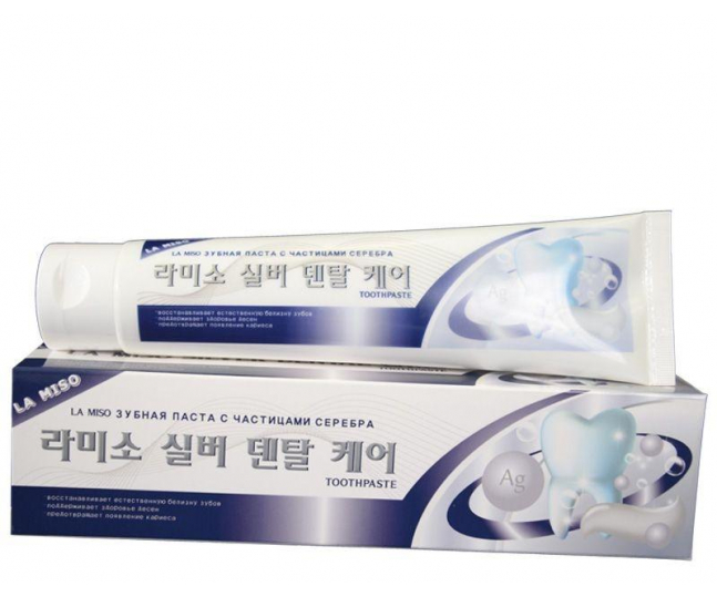 La Miso Silver Dental Care Toothpaste /  Зубная паста с частицами серебра  150 гр