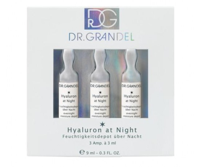 DR.GRANDEL Hyaluron at Night  Концентрат «Депо гиалуроновой кислоты»  3х 3мл