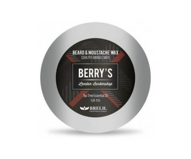 BRELIL Berry's Barber Line Beard and Mustache Wax Воск для бороды и усов 25мл