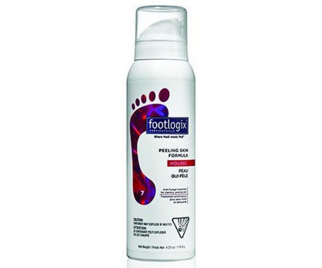 FOOTLOGIX Peeling skin formula - Мусс очищающий для кожи между пальцами ног 119,9г