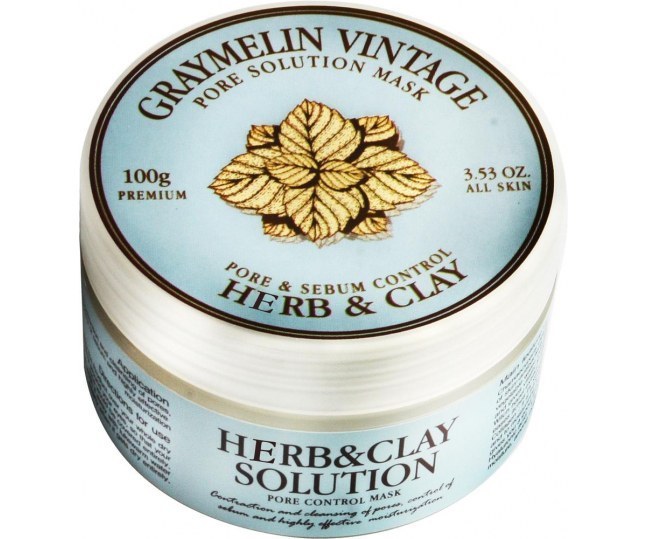 Graymelin Herb&Clay Solution Pore Control Mask / Маска для лица на основе трав и глины 100г