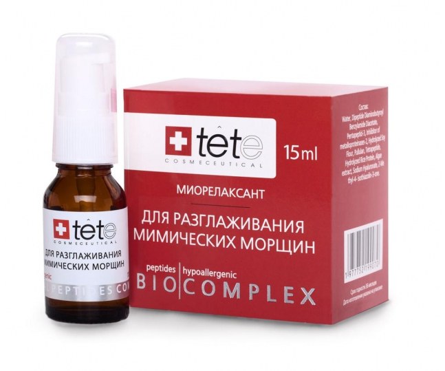 TETe Cosmeceutical Биокомплекс для разглаживания мимических морщин 15мл