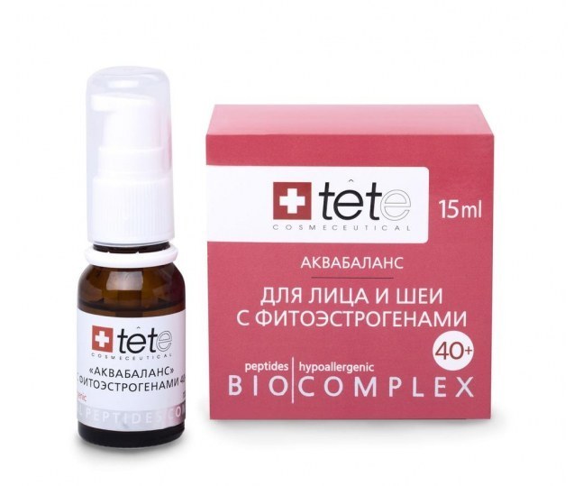 TETe Cosmeceutical Биокомплекс-аквабаланс с фитоэстрагенами 40+ 15мл