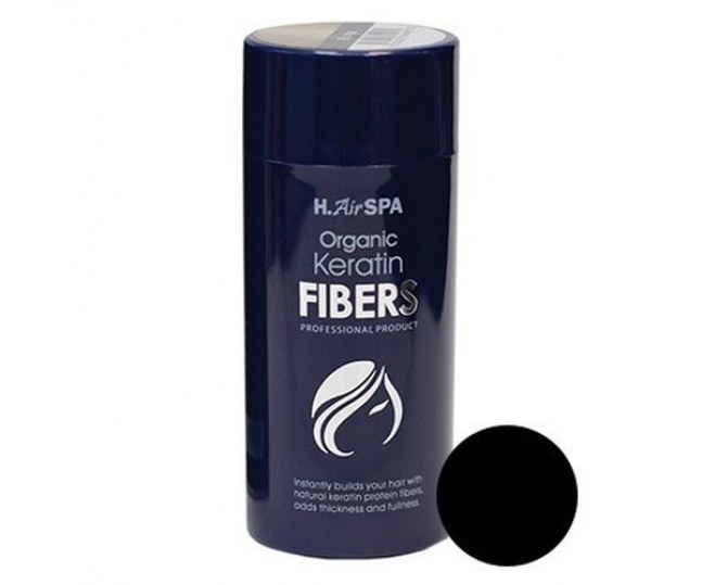 H.AirSPA Hair Building Fibers / black - Волокна кератиновые - ЧЕРНЫЕ 28 г