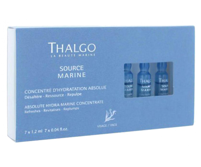 THALGO КОНЦЕНТРАТ ДЛЯ ЛИЦА ABSOLUTE HYDRA-MARINE CONCENTRATE 7*1,2мл