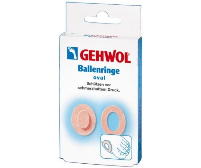 GEHWOL Ballenringe Oval Овальные кольцевые накладки 6 штук