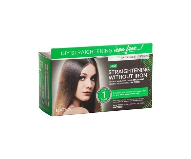 Набор для выпрямления волос «Экстра-блеск» для тусклых волос с жемчугом и кератином IRON FREE Kativa